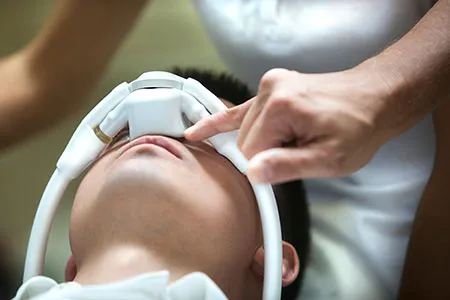 patient with nitrous oxide mask on